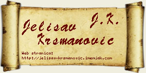 Jelisav Krsmanović vizit kartica